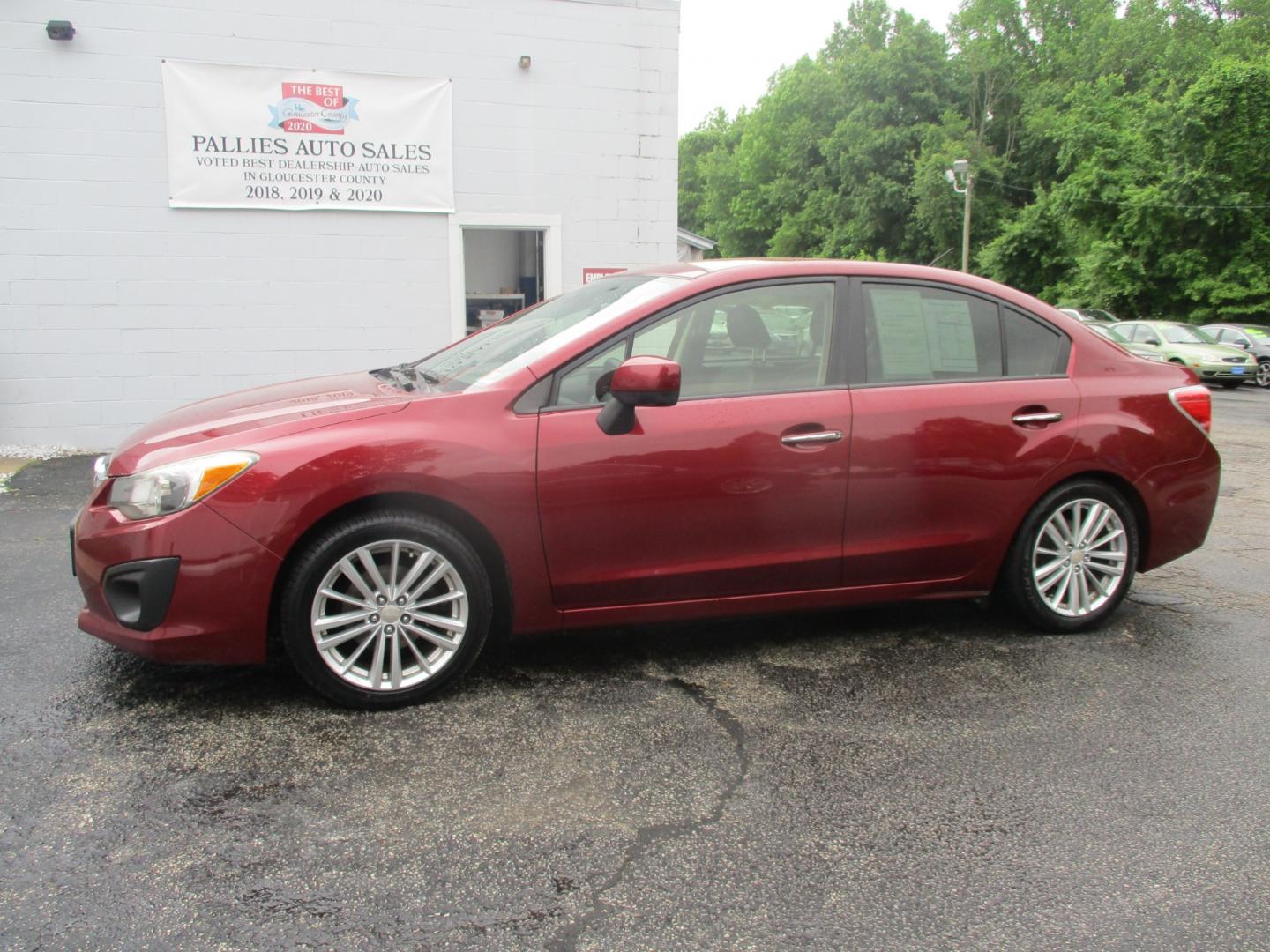 2014 BURGUNDY Subaru Impreza Limited 4-Door (JF1GJAG69EH) with an 2.0L H4 DOHC 16V engine, Continuously Variable Transmission transmission, located at 540a Delsea Drive, Sewell, NJ, 08080, (856) 589-6888, 39.752560, -75.111206 - Photo#1